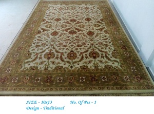 พรมขนสัตว์ทอมือแบบดั้งเดิม,พรมขนาดใหญ่แบบมีในปริมาณมากในราคาที่ถูกจากผู้ผลิตพรมอินเดีย - Product Image 2