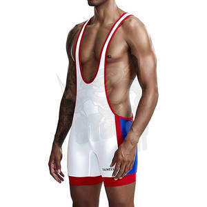 ชุดจัมพ์สูทสำหรับออกกำลังกายแขนกุดเสื้อกล้ามนักมวยปล้ำรัดรูปสำหรับนักกีฬา - Product Image 2