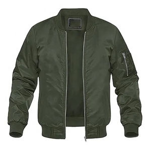 Chaqueta Bomber de Invierno para Hombre, Diseño OEM, Ajustada, Ligera, Impermeable y Transpirable, con Forro de Algodón - Product Image 1