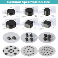 1304 1308 1313 1613 Pdc Cutters Fraise diamantée polycristalline Inserts PDC pour foret de roche forage de puits pétrole et gaz