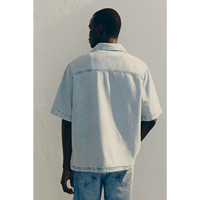Chemises décontractées classiques pour hommes Chemises en jean en coton à carreaux boutonnées à manches courtes pour la mode automne été OEM du Bangladesh