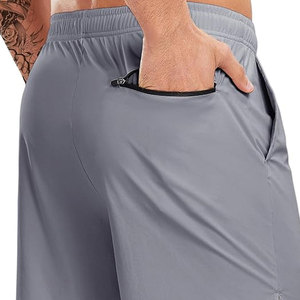 Shorts Deportivos de Alta Calidad al por Mayor para Entrenamiento y Fitness, Tejido de Secado Rápido, Cintura Alta con Cordón Ajustable, Algodón/Poliéster - Product Image 6