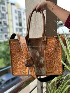 Bolso de Mano de Piel de Vaca Auténtica para Mujer, Bolso de Cuero Elegante para Tallar el Pelo, Bolsos de Mano para Multiusos, Novedad - Product Image 3