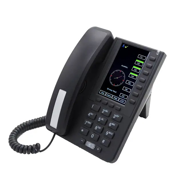 Telepon VoIP GOIP, Telepon untuk Kantor Layar Sentuh Warna, WiFi IP Telepon VoIP Produk Telekomunikasi