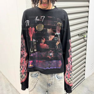 Venta al por mayor camiseta de alta calidad para hombre Camiseta de manga larga estilo caliente impresión último diseño camiseta impresión personalizada - Product Image 3