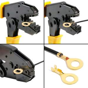 Juego de 150 Terminales Tipo O 3341_3, Conectores de Presión en Frío, Terminales de Latón Recubierto de Cobre, 250V, Juego de Terminales de Cableado, Nuevo - Product Image 6