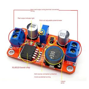 Module convertisseur élévateur de tension DC-DC réglable XL6019 5A - Product Image 5