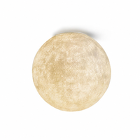 Grande lampe lune moderne et minimaliste pour les couloirs et les halls, luminaire de plafond créatif et tendance en forme de lune pour les chambres d'enfants