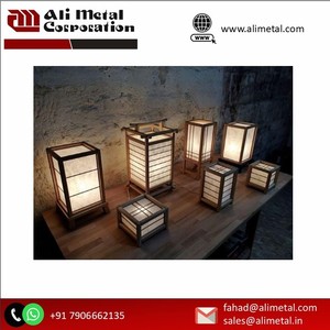 Candelabro de Metal de madera de diseño moderno y juego de farolillos de decoración navideña para mesa de comedor decoraciones de cumpleaños y hogar - Product Image 6