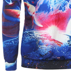 Sweat-shirts polaires imprimés par transfert thermique pour hommes, faible MOQ, vente en gros, design personnalisé, écologiques, avec motif d'équipe - Product Image 5