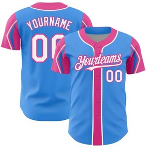 Chemises en jersey de baseball personnalisées pour hommes Vierges de sublimation respirante avec option de taille Plus avec nom de l'équipe - Product Image 4