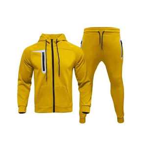 Vente en gros Survêtement de jogging pour femme Uniformes de football pour femme Pantalon de course en coton éponge Sweat à capuche zippé Ensembles deux pièces - Product Image 5