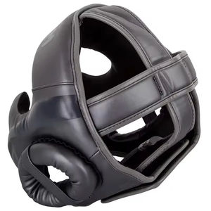 Alta calidad personalizable PU Modular transpirable cara completa cabeza guardia boxeo artes marciales Fitness entrenamiento cómodo OEM - Product Image 3