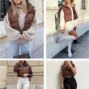 Offre Spéciale décontracté sans manches Outwear veste coton vers le bas manteau femmes hiver bouffant gilet - Product Image 4