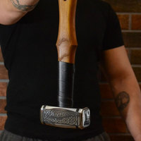 Thewizcrafts Marteau Viking Artisanal de Qualité Industrielle, Marteau à Clous, Nouvelle Arrivée, Personnalisé OEM, Marteau de Toiture pour Mécanicien