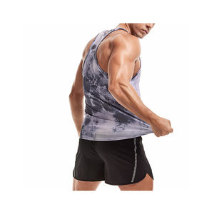 <b>Men</b> Gym Wear <b>Men</b> Tank Top Custom Wholesale <b>Men</b> Sports Sleeveless Fitness Sublimated OEM High Quality Tank Top - Product Image 5