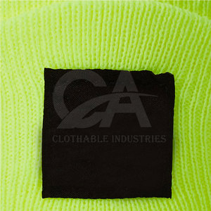 Wholesale Custom Logo Trendy Beanies <b>Hats</b> High Quality <b>Warm</b> Winter Plain Dyed Knitted Beanies <b>Hats</b> - Product Image 4