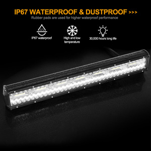 Automotive LED <b>Work</b> <b>Light</b> Bar Triple Row Spot Flood Beam for Pickup Truck and SUV - Product Image 3