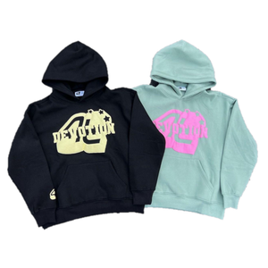 Sudadera con capucha de algodón 100% de alta calidad para hombre, Sudadera con capucha recortada en blanco de gran tamaño de lana pesada personalizada - Product Image 4