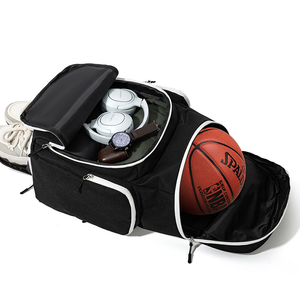 Mochila de Baloncesto de Lujo de Poliéster y Nailon con Patrón de Letras, Bolsa de Viaje Escolar para Equipo Deportivo, Capacidad de 20-35L, BB-0060 - Product Image 4