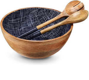 Tazón de Comedor de Madera de Mango Hecho a Mano, Ecológico y Personalizable, Multiusos, de la Mejor Calidad, Estilo Bonito, Artesanía Saniya - Product Image 2