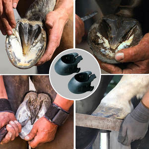 Ferrures de cheval de haute qualité, équipement de sabots en caoutchouc, haute qualité offrant une durabilité maximale, confort et adhérence pour l'équitation, la course et l'entraînement - Product Image 5
