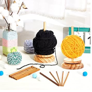 Indian Exporter Wholesale Price Decorative Wooden Cheap Metal Yarn Hand <b>Holder</b> Rotating <b>Wool</b> Spool <b>Holder</b> with Twine-MOQ 100pcs - Product Image 6