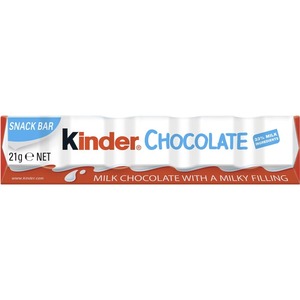 Barra de Chocolate con Leche Kinder, Relleno de Crema Dulce, Textura Suave, Empaquetada Individualmente, Snack para Venta al por Menor y al por Mayor - Product Image 2
