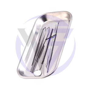 ถาดผ่าตัดสแตนเลส22/12ซม. ถาดทางการแพทย์ก้นแบนสำหรับเครื่องมือฆ่าเชื้อและนำมาใช้ใหม่ได้ - Product Image 5