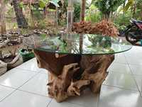 Mesa de comedor de madera reciclada superventas, muebles versátiles para el hogar, dormitorio, baño, taller de Indonesia