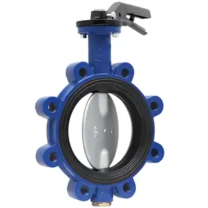 Lug Butterfly Valve (Nickel Clapper, PN16) Lug butterfly valve Cast iron soft sealing center line Lug butterfly valve