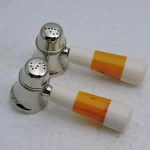 Clasificación superior Precio de fábrica al por mayor Diseño único Mesa de resina y latón con utensilios de sal y pimienta hechos a mano niquelados - Product Image 4