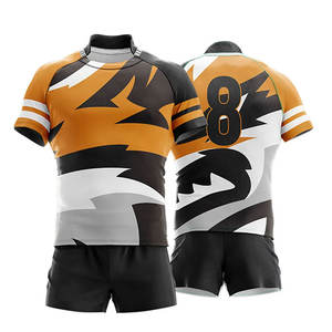 Suministro Directo de Fábrica, Uniforme de Rugby 2026, Diseño Personalizado Impreso, 100% Poliéster, Ropa de Entrenamiento de Secado Rápido, Conjuntos Transpirables, Último Modelo - Product Image 6