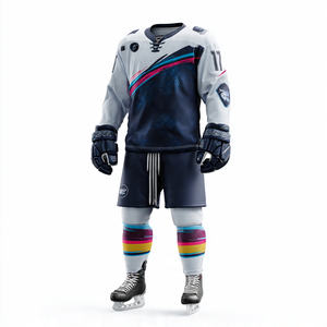 Uniforme de hockey sur glace par sublimation OEM, ensemble de shorts d'entraînement de hockey sur glace, uniforme de hockey sur glace unisexe, vêtements de sport - Product Image 3