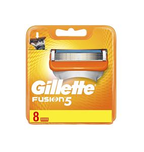 Cuchillas de Repuesto Fusion5 de Doble Filo, Acero Inoxidable, Paquete de 8 - Product Image 1