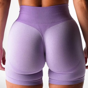New Arrivals High Waist Breathable <b>Seamless</b> Women Summer <b>Shorts</b> Custom Logo Workout <b>Gym</b> Yoga <b>Shorts</b> - Product Image 3