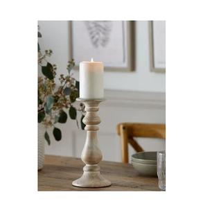 Bougeoir en bois fait à la main rustique pour Noël comme pièce maîtresse de Table de ferme dans le salon chambre bureau patio extérieur - Product Image 5