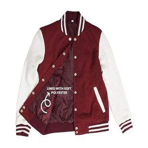 Chaqueta para hombre College Letterman Puffer Jacket Venta al por mayor Chaqueta en blanco Hecha de tela Suministro directo del fabricante - Product Image 6