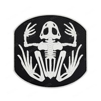Petits écussons décoratifs brodés thermocollants pour chapeau, motifs Cœur, Airsoft, Lampe, Étoiles, Feuille d'érable, Ours, Crâne, Grenouille, Rayonnement, et badges amusants