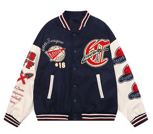 Custom Luxury American Old School Jacket Casual <b>Vintage</b> <b>Y2k</b> Windbreaker University School Team Jacket for Men Plus size - Product Image 4