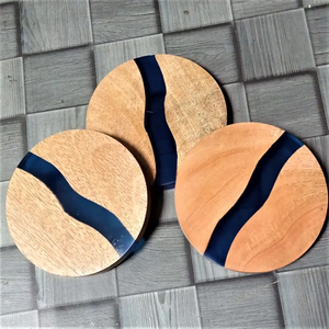 Daily Sale Affordable Rate Resin & <b>Wood</b> Customized Hexagonal Tea coaster <b>Placemat</b> Mat Pads Super Quality Hot Selling 2024 - Product Image 6