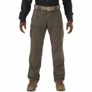 Men's Tactical <b>Work</b> <b>Pants</b> Straight Fit Midweight Canvas Multiple Pockets Breathable Zipper Fly Autumn Style - Product Image 1