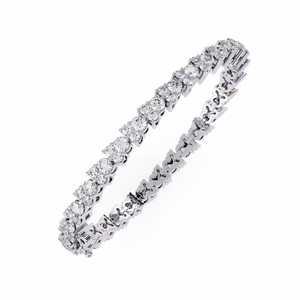 Bracelet en or 18 carats avec diamants de laboratoire, magnifiques bracelets et joncs en diamants - Product Image 2
