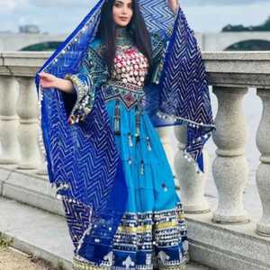 ชุดเดรสสไตล์วินเทจงาน afghan kuchi งานปักพื้นเมืองของชนเผ่าชาวอัฟกานิสถานชุดกระโปรงสำหรับงานเทศกาลวัฒนธรรม - Product Image 2