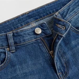 Premium <b>Women's</b> Plus Size Mid Waist Flat Front <b>Stretch</b> Denim Straight <b>Jeans</b> Breathable Cotton Casual Customized Color Winter - Product Image 3