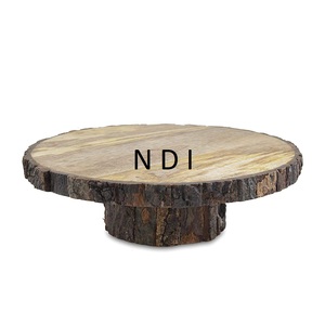 Mesa de fiesta de cumpleaños o bodas, piezas centrales decorativas, soporte para pastel, diseño hecho a mano, soporte para pastel de madera - Product Image 1