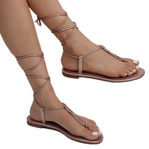 Sandalias de playa de secado rápido, antideslizantes, para verano, para mujer, planas, para piscina, natación y playa, calzado ligero y cómodo - Product Image 5