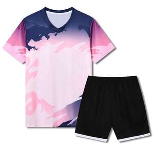 Uniforme de Fútbol Personalizado Premium para Hombre, Transpirable, de Secado Rápido, Manga Corta, 100% Poliéster, Duradero, con Degradado de Color - Product Image 4