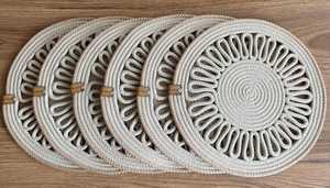 แผ่นรองจานทำจากหญ้าทะเลธรรมชาติขนาด35ซม. ทำด้วยมือ - Product Image 2