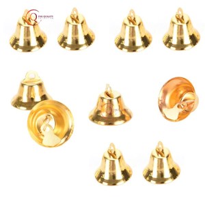 Campanas de Navidad doradas antiguas para colgar en la puerta, decoración elegante para vacaciones, adornos de campana festivos Vintage, decoración navideña perfecta - Product Image 2